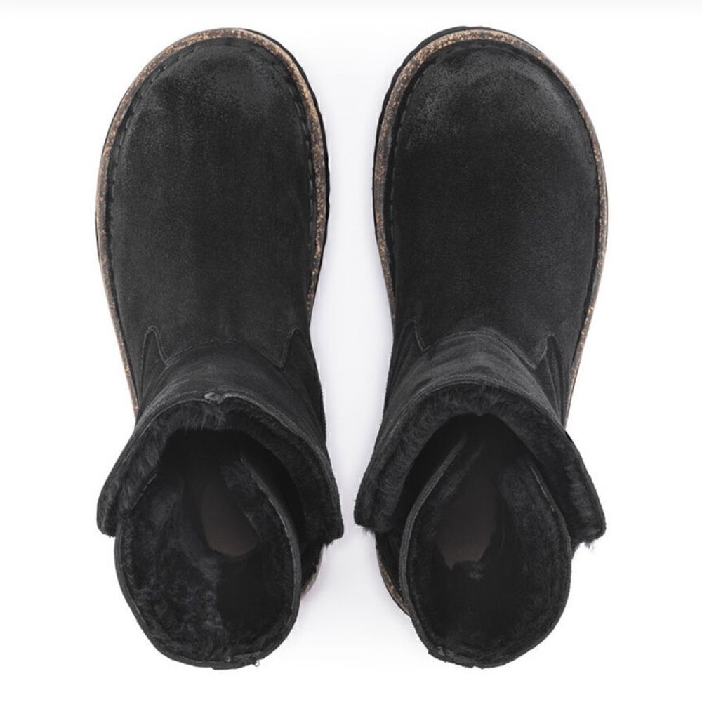 Birkenstock Upsalla Shearling Lined black Sherpa suede Boots 37 - Picture 5 of 15